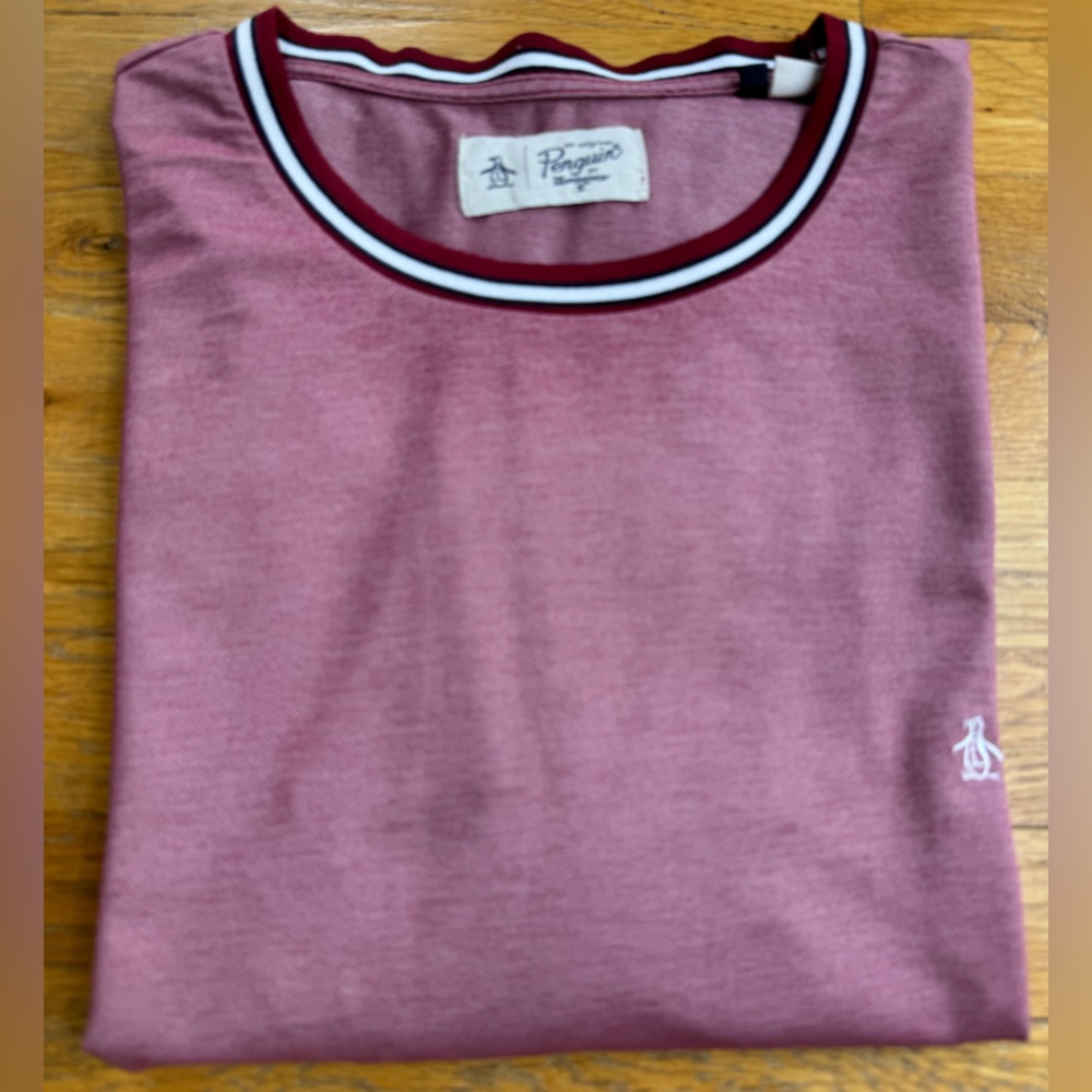 EUC Original Penguin Deep Pink Polo Shirt 4XL